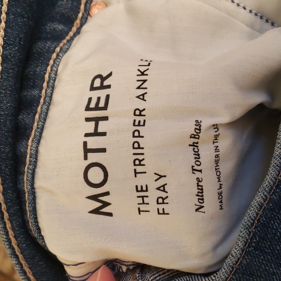 MOTHER 26 2 The Tripper Ankle Fray Jeans Denim Nature Touch Base - Picture 3 of 8